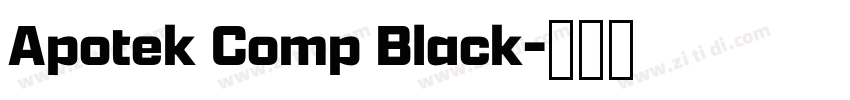 Apotek Comp Black字体转换